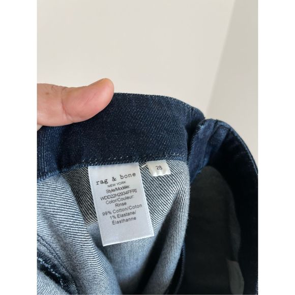 RAG & BONE Peyton Engineered Bootcut Jeans In Rinse Wash Size 28 NWOT - Picture 9 of 11